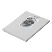 Keeshond Bailey 絵画's – かわいいオリジナルドッグアートN ノートパッド (回転)