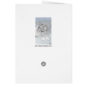 Keeshond Beth絵画's – かわいいオリジナルドッグアート (裏面)