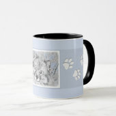 Keeshond Beth絵画's – かわいいオリジナルドッグアート マグカップ (正面右)