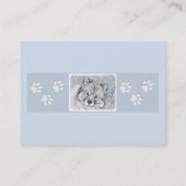 Keeshond Beth絵画's – かわいいオリジナルドッグアート 名刺 (裏面)