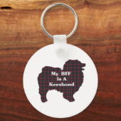 Keeshond BFFギフト キーホルダー (正面)