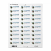 Keeshond Dog Return Address Label ラベル (フルシート)