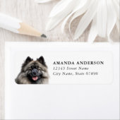 Keeshond Dog Return Address Labels ラベル (インサイチュ)