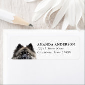 Keeshond Dog Return Address Labels ラベル (インサイチュ)