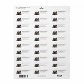Keeshond Dog Return Address Labels ラベル (フルシート)