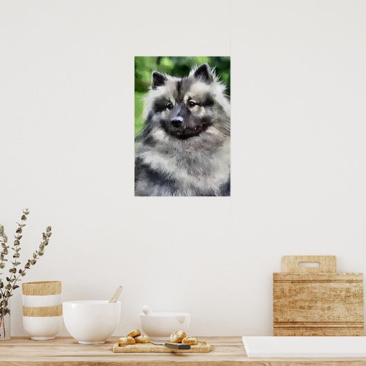 Keeshond Gifts Art Prints ポスター (キッチン)