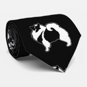 Keeshond Graphics  - Cute Original Dog Art ネクタイ (ロール)