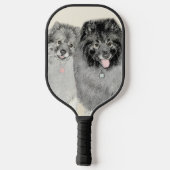 Keeshond Graphics Keeshond Mom and Son ピックルボールラケット (裏面)