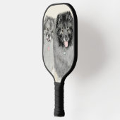 Keeshond Graphics Keeshond Mom and Son ピックルボールラケット (左)
