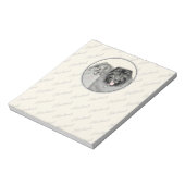 Keeshond Graphics Keeshond Mom and Son Notepad ノートパッド (回転)