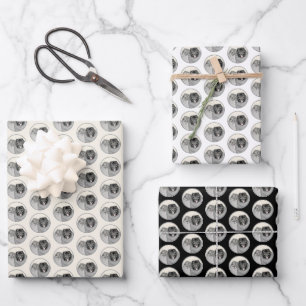 Keeshond Graphics Keeshond Mom and Son Wrapping Pa ラッピングペーパーシート