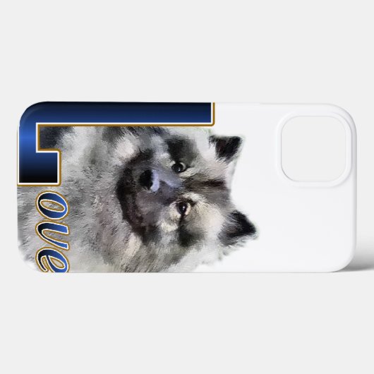 Keeshond LOVE Gives Case-Mate iPhoneケース (裏面 (横))