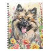 Keeshond Watercolor Journal ノートブック (正面)