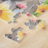 Keeshond Watercolor Puzzle ジグソーパズル (側面)