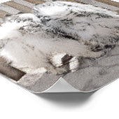 Keeshonds at the Gate Painting - Original Dog Art ポスター (角)