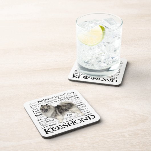 Keeshoundの特性のコースター コースター (右側)