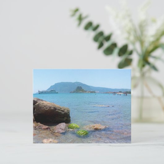 Kefalosの打歩のStefanos Kosの島のギリシャの郵便はがき ポストカード (スタンド正面)