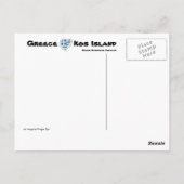 Kefalosの打歩のStefanos Kosの島のギリシャの郵便はがき ポストカード (裏面)