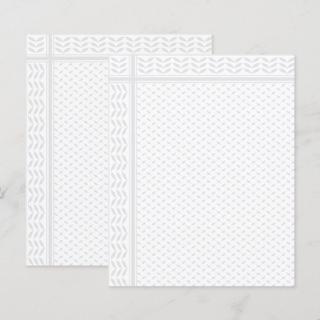 Keffiyeh Symbol of Palestine Resistance Pattern (正面/裏面)