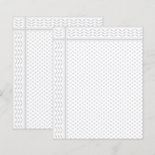Keffiyeh Symbol of Palestine Resistance Pattern (正面/裏面)