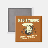 Kegスタンド：大学を学行くない マグネット (正面/裏面)
