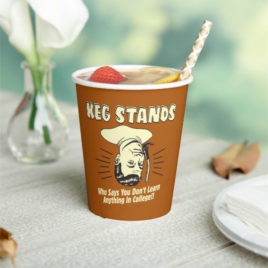 Kegスタンド：大学を学行くない 紙コップ (インサイチュ)