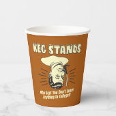 Kegスタンド：大学を学行くない 紙コップ (正面)