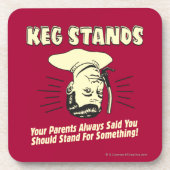 Kegスタンド:親は何かを立つ コースター (正面)