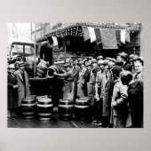 KEGビールは1933年の禁酒終了に伴い提供される ポスター (正面)