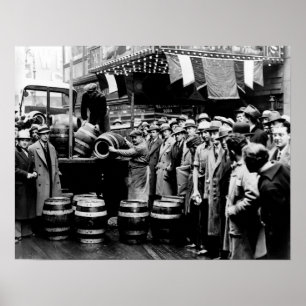 KEGビールは1933年の禁酒終了に伴い提供される ポスター