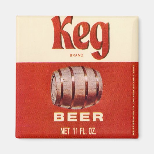 Kegブランドのビアマグネット マグネット (正面)