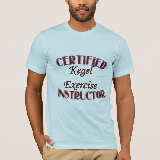 Kegelのエクササイズのインストラクター Tシャツ (正面)