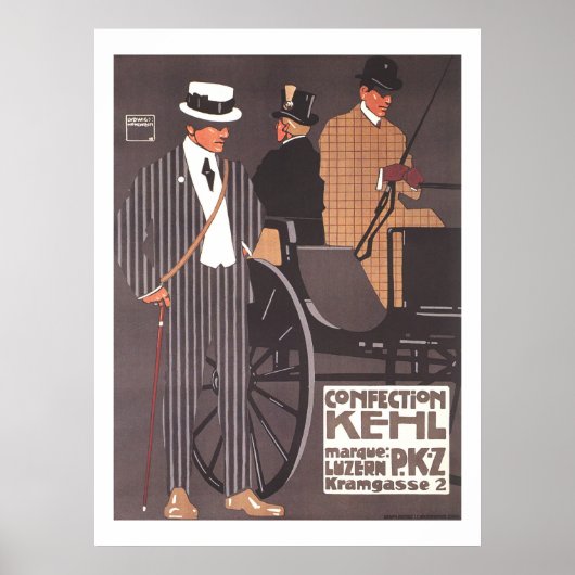 Kehl PKZ Poster Ludwig Hohlwein ポスター (正面)