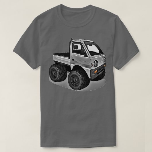 Kei Truck - Chibi Cartoon Mini Truck Premium  Tシャツ (デザイン正面)
