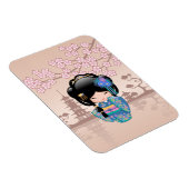 KEIKO KOKESHI人形 – 青い着物芸者ガール マグネット (右側)