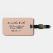 KEIKO KOKESHI人形 – 青い着物芸者ガール ラゲッジタグ (裏面横)