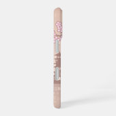 KEIKO KOKESHI人形 – 青い着物芸者ガール iPhone 16ケース (右側面)