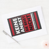 Keine Angst、sie beist nicht。ハンデ 長方形シール (封筒)