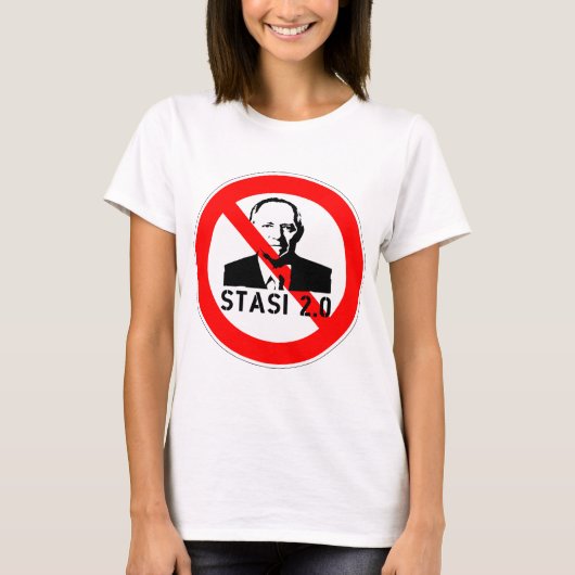 Keine Stasi 2.0 Tシャツ (正面)