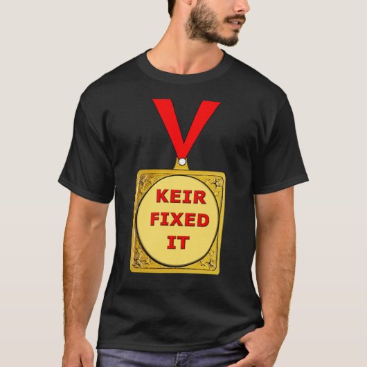Keir Fixed It UK政治選挙Keir Starmer Tシャツ (正面)