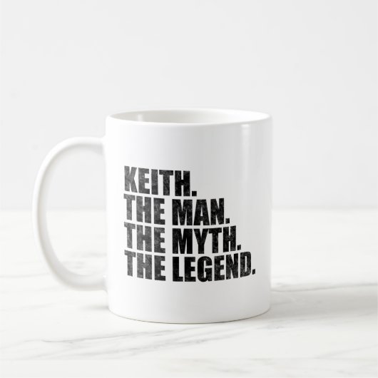 Keithという名、Keith 伝説の男 神話の男 コーヒーマグカップ (左)