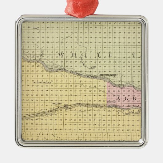 Keith郡、ネブラスカ メタルオーナメント (正面)