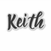 Keith Mens Name, シール (正面)