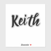 Keith Mens Name, シール (シート)