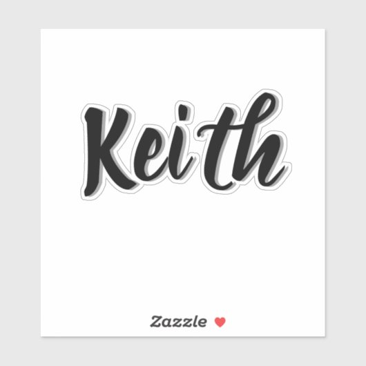 Keith Mens Name, シール (シート)