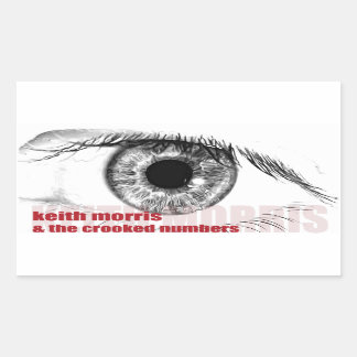 Keith MorrisとCrooked Numbersスタンプ 長方形シール