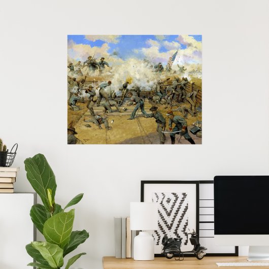 Keith Rocco Fort Greggによる撮影と損傷 ポスター (ホームオフィス)