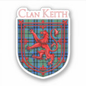 Keith Tartan Scottish Plaid Lion Rampant シール (正面)