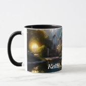 Keith's Morning Teaカスタマイズ可パーソナライズされた能 マグカップ (左)