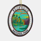 Kejimkujik国立公園スチルブルックカナダバッジ セラミックオーナメント (右)